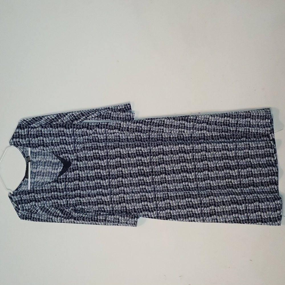 Attention‎ Women's Long Sleeve Stretch Knit Print Dress | Size: Large